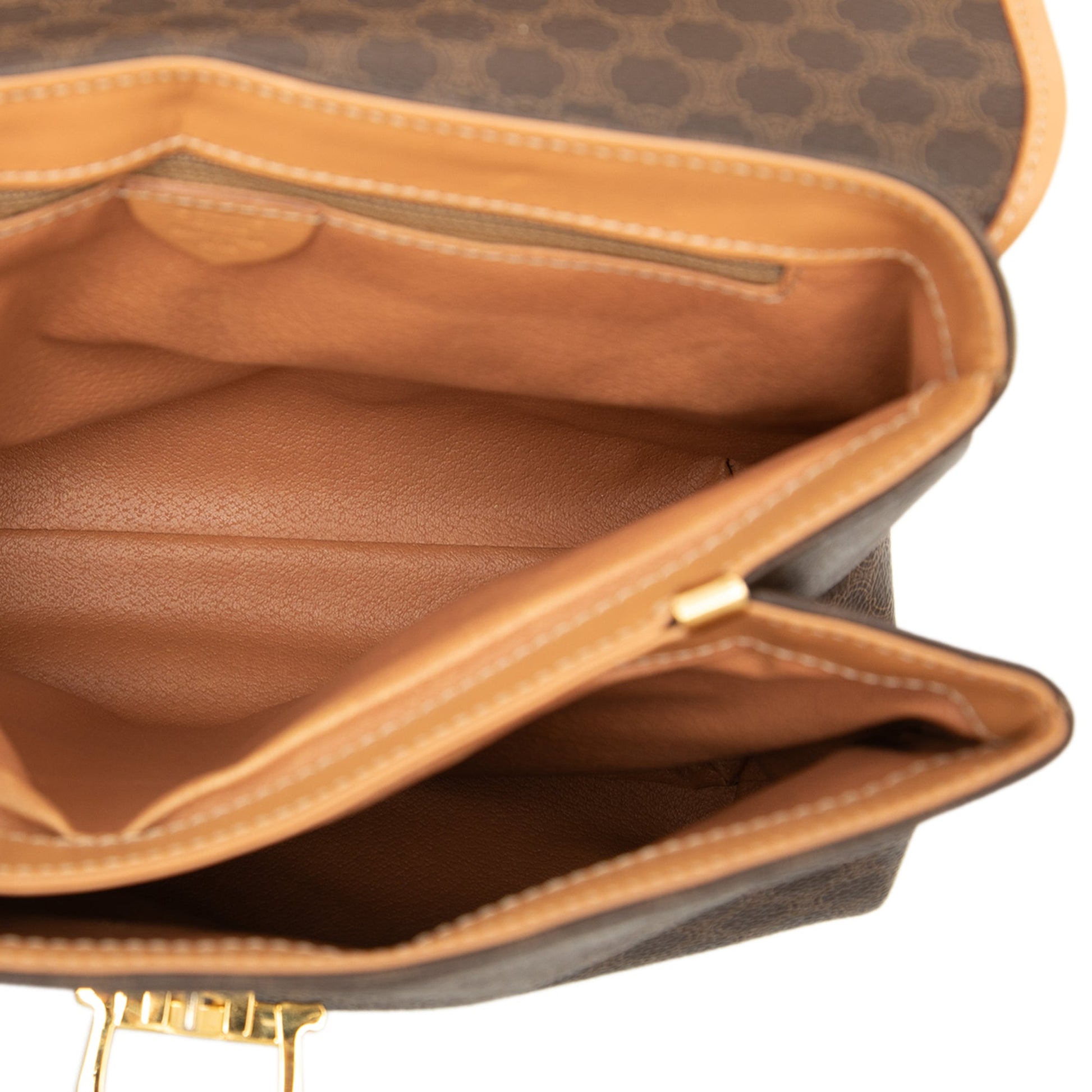 Celine Macadam Coated Canvas Top Handle Bag
