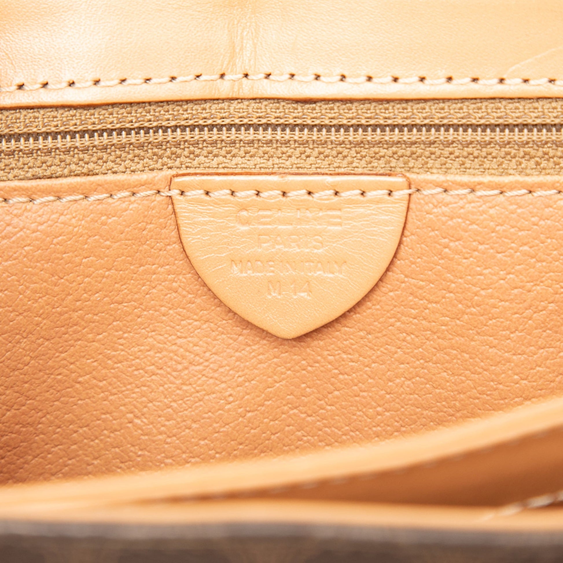 Celine Macadam Coated Canvas Top Handle Bag