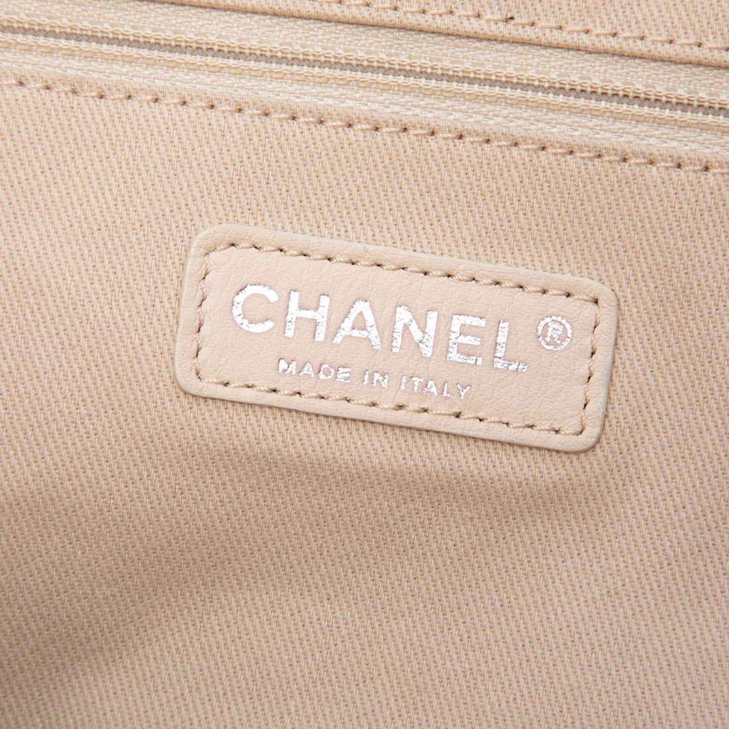 Chanel CC Quilted Cotton Coral Print Chain Tote