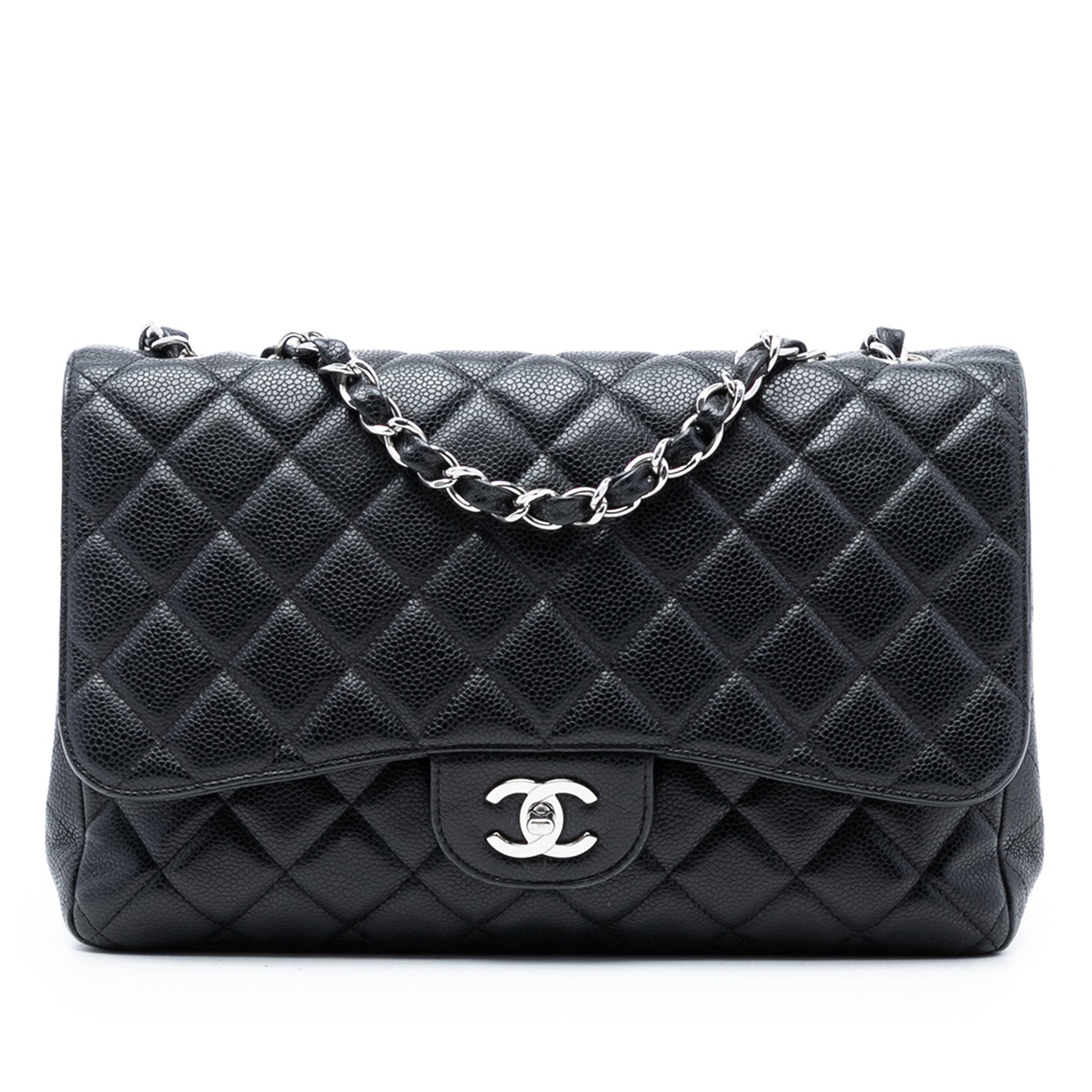 Chanel Jumbo Classic Caviar Single Flap