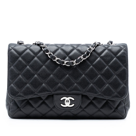 Chanel Jumbo Classic Caviar Single Flap