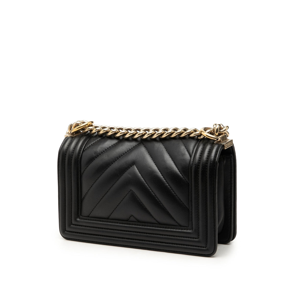 Chanel Small Chevron Lambskin Boy Flap