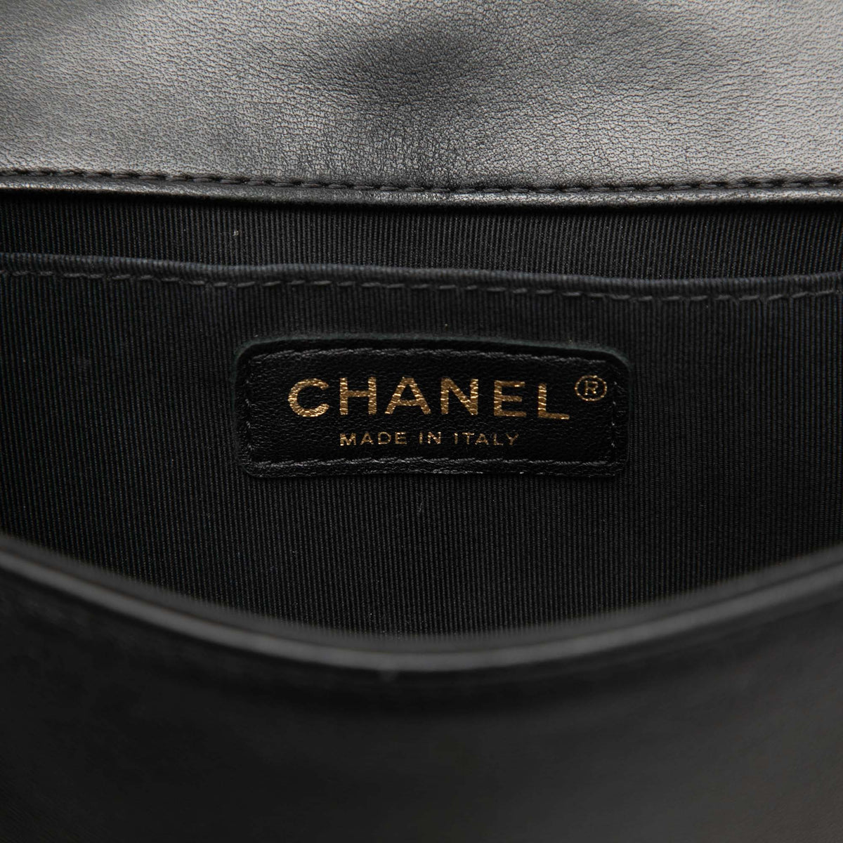 Chanel Small Chevron Lambskin Boy Flap