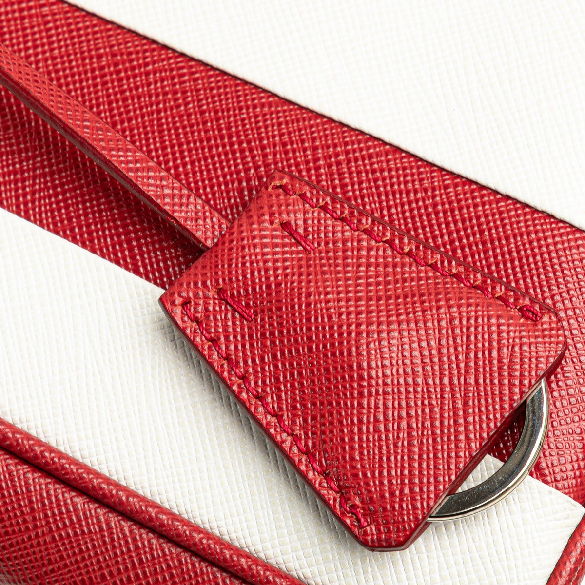 Prada Small Bicolor Saffiano Galleria Double Zip Satchel