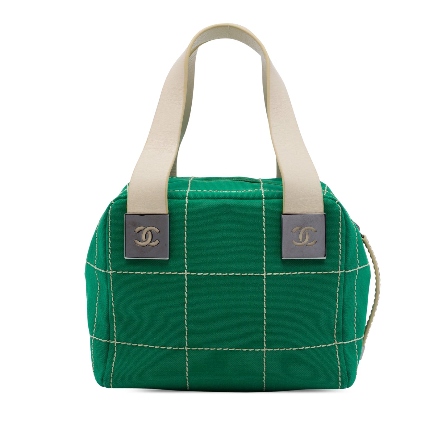 Chanel CC Chocolate Bar Canvas Wild Stitch Handbag