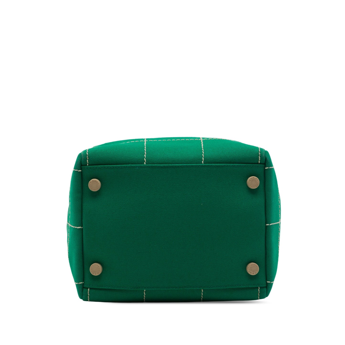 Chanel CC Chocolate Bar Canvas Wild Stitch Handbag