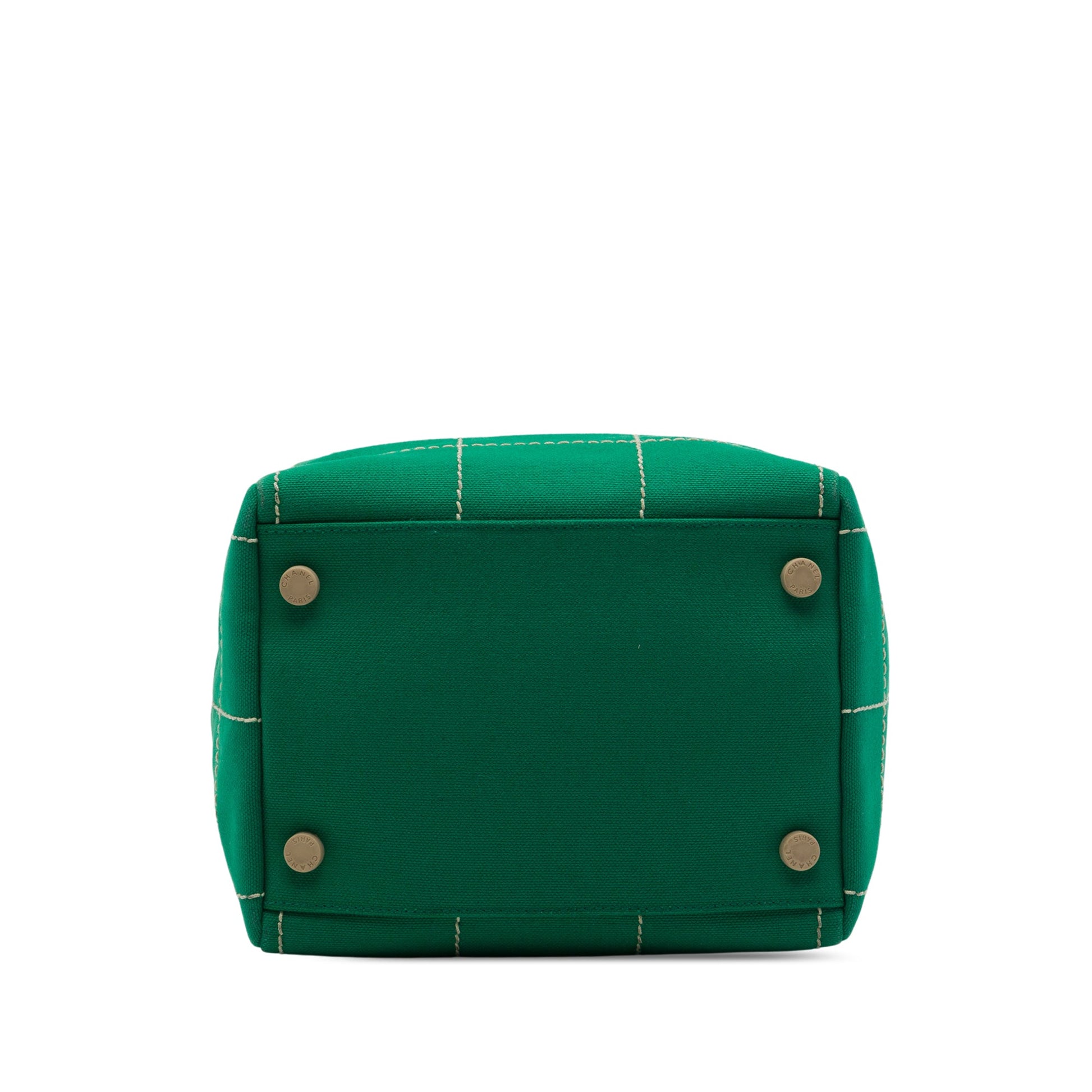 Chanel CC Chocolate Bar Canvas Wild Stitch Handbag