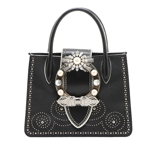 Miu Miu Leather Jewel Handbag