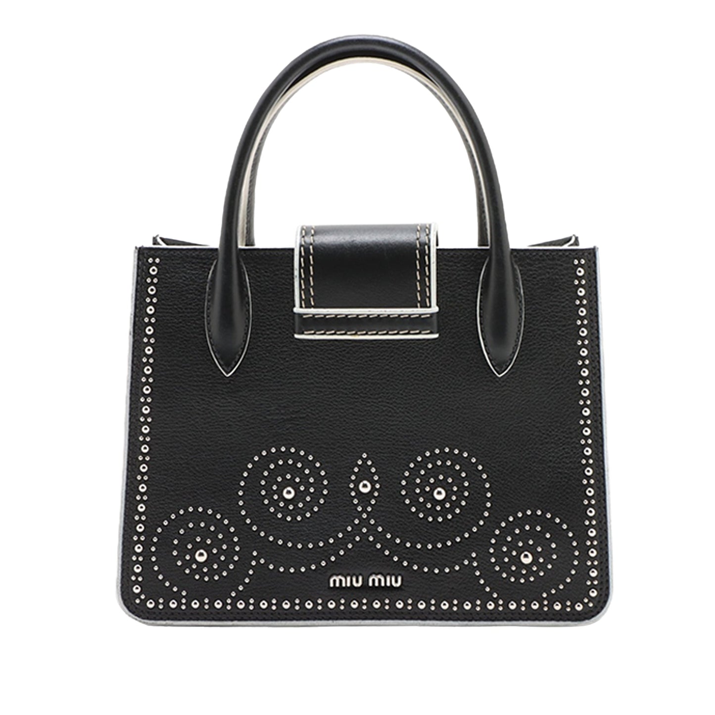 Miu Miu Leather Jewel Handbag