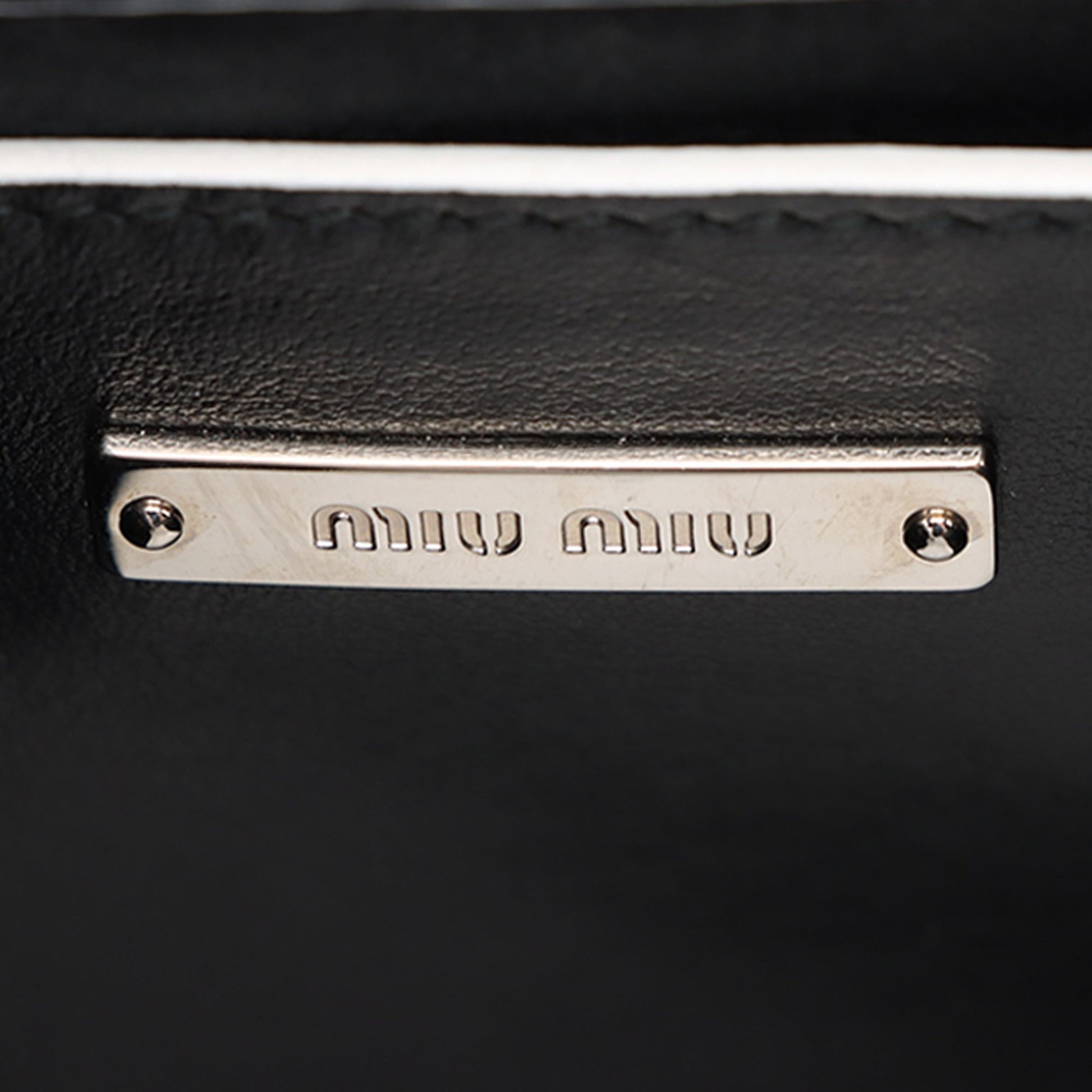 Miu Miu Leather Jewel Handbag