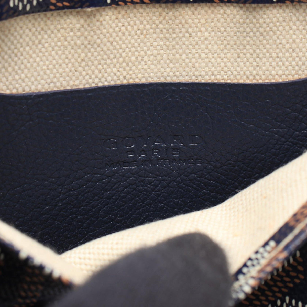 Goyard Goyardine Plumet Pocket Wallet — Blue