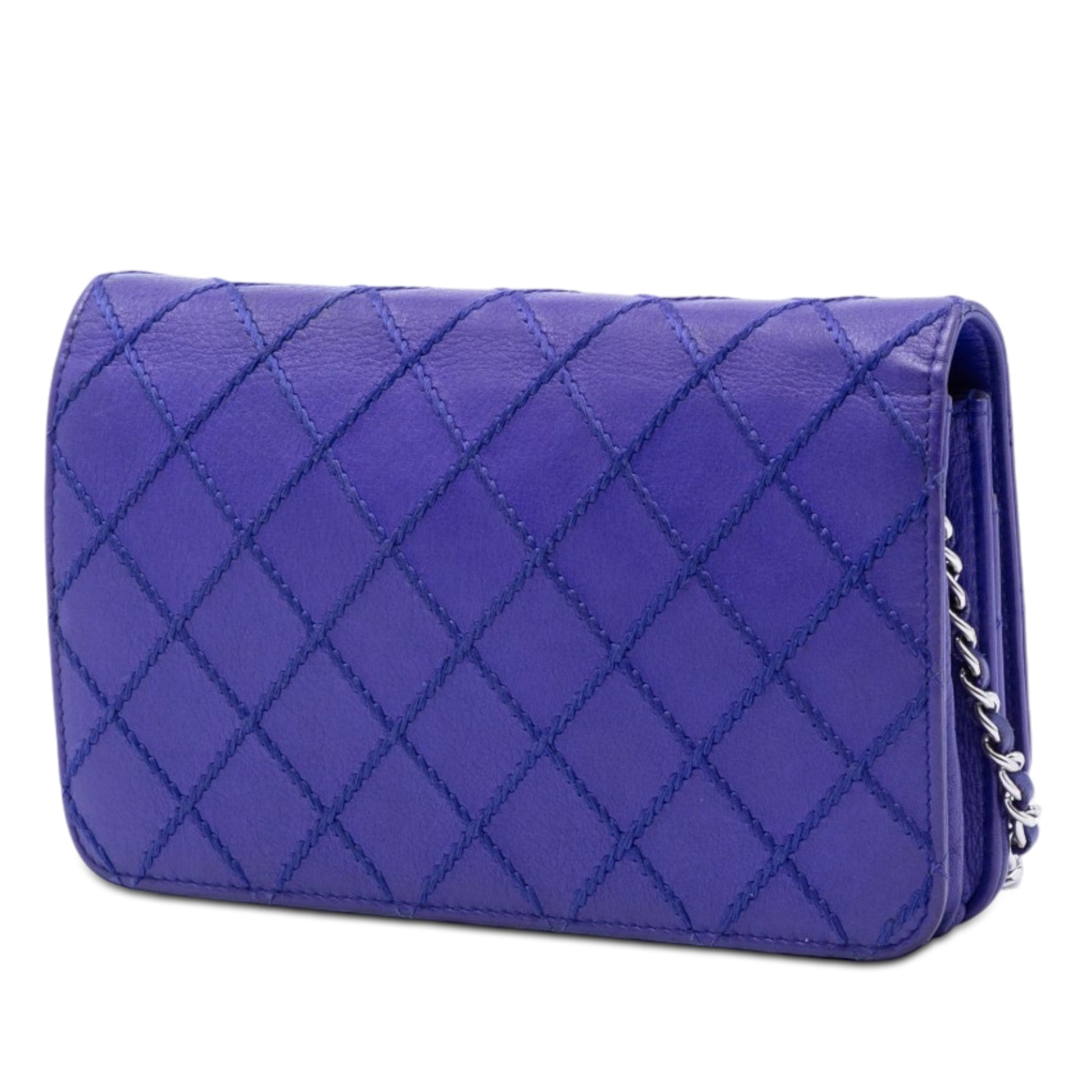 Chanel CC Quilted Calfskin Fancy Wallet On Chain