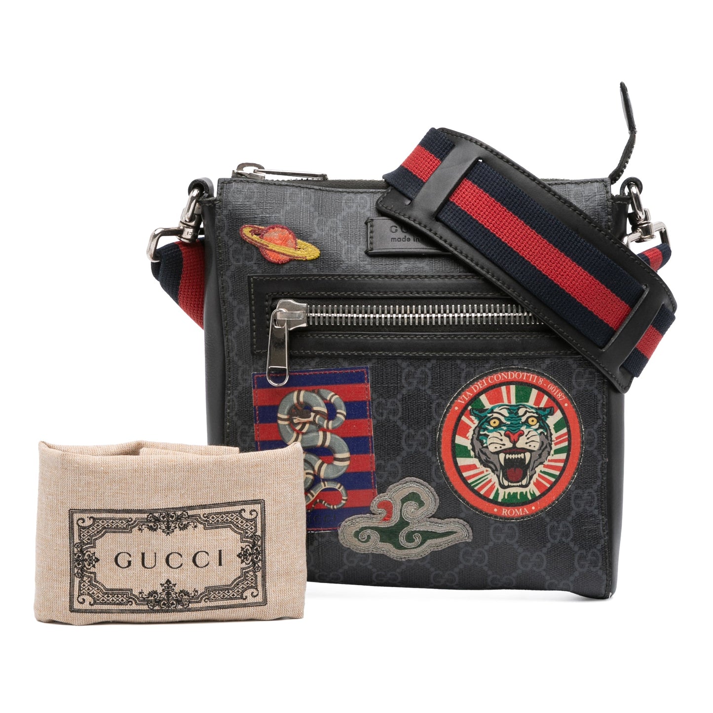 Gucci GG Supreme Night Courrier Messenger Bag