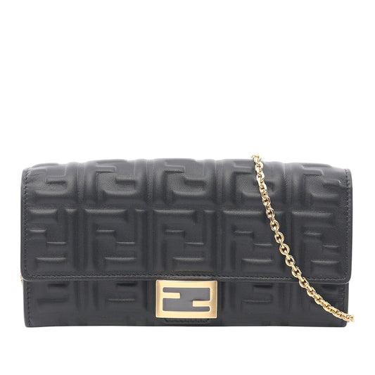 Fendi FF Embossed Wallet on Chain