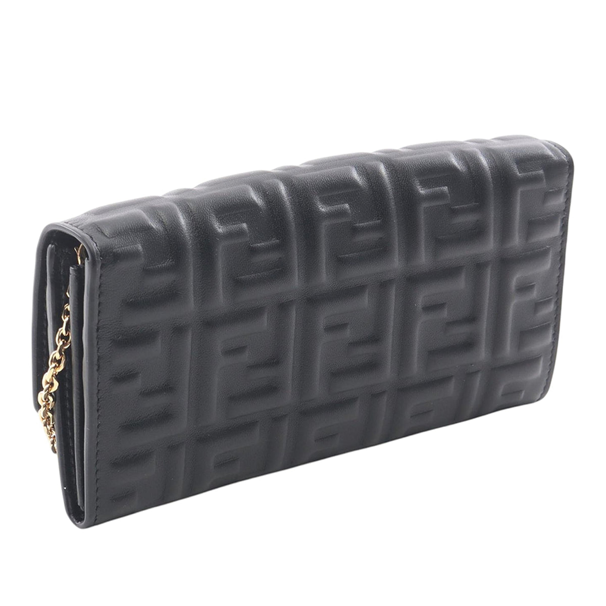 Fendi FF Embossed Wallet on Chain