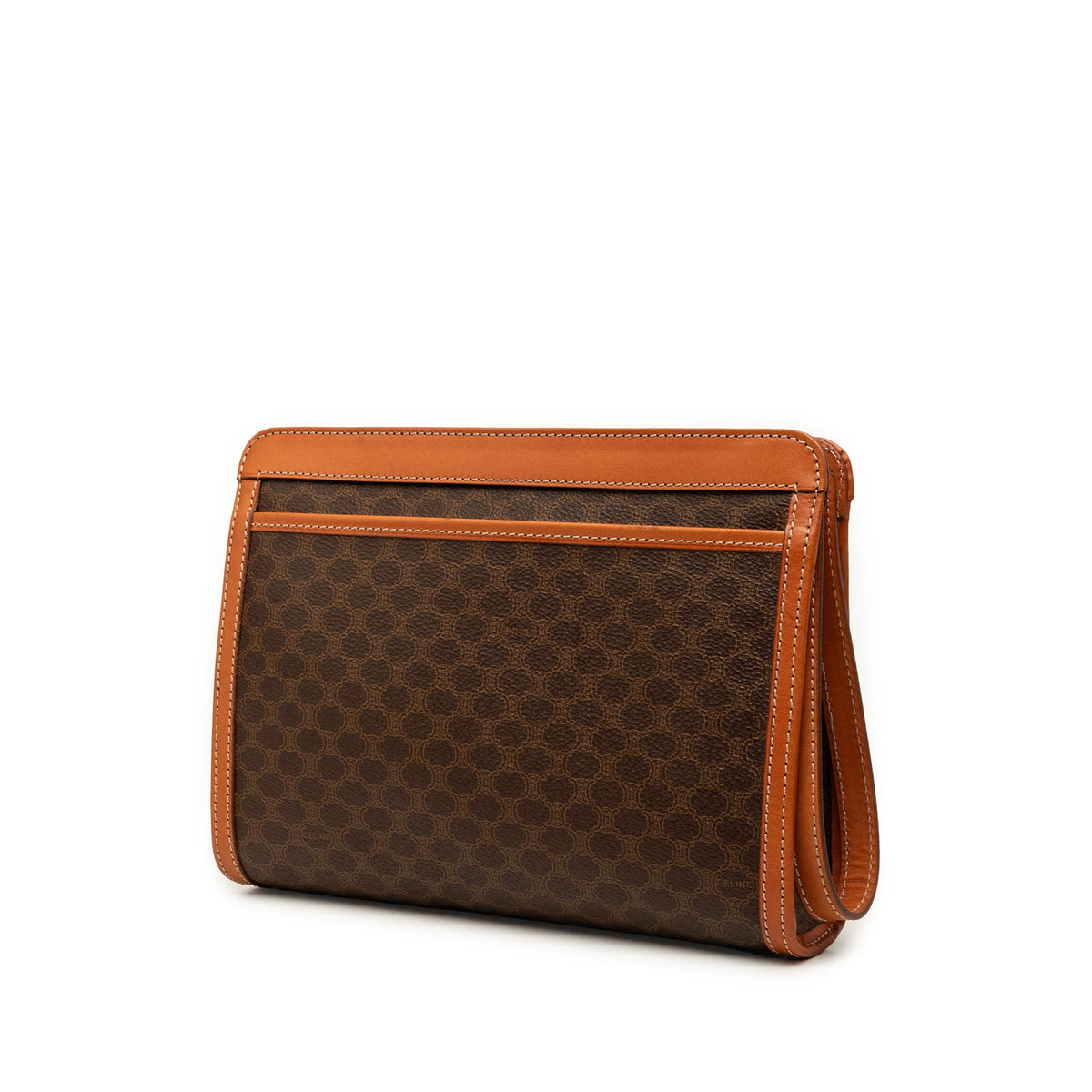 Celine Macadam Coated Canvas Clutch