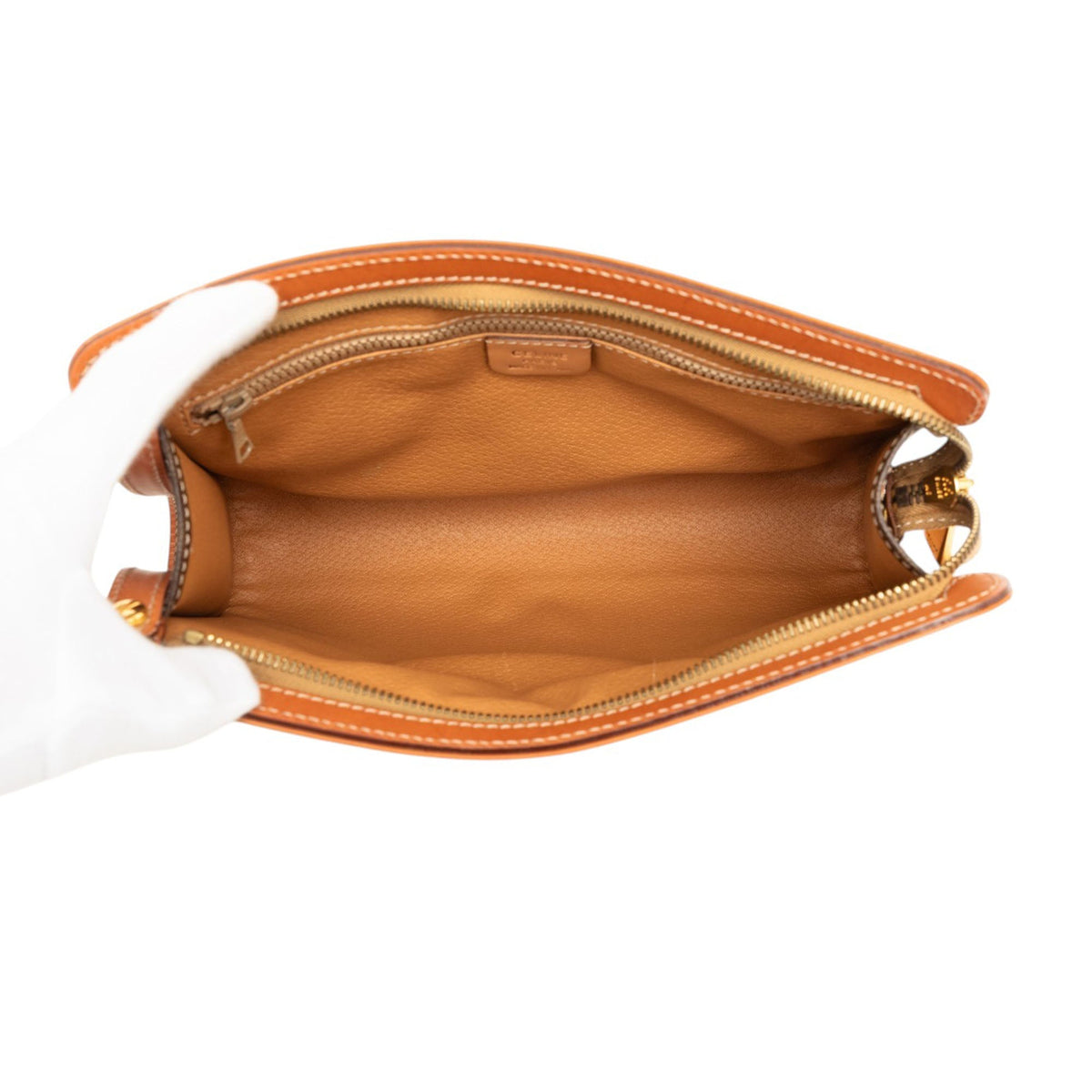 Celine Macadam Coated Canvas Clutch