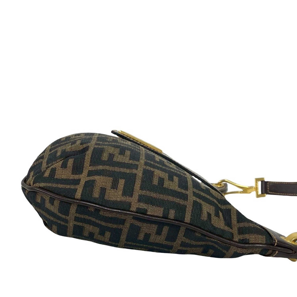 Fendi Zucca Canvas Shoulder Bag