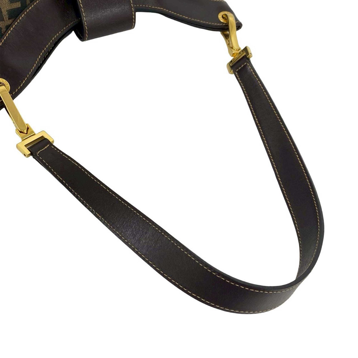Fendi Zucca Canvas Shoulder Bag