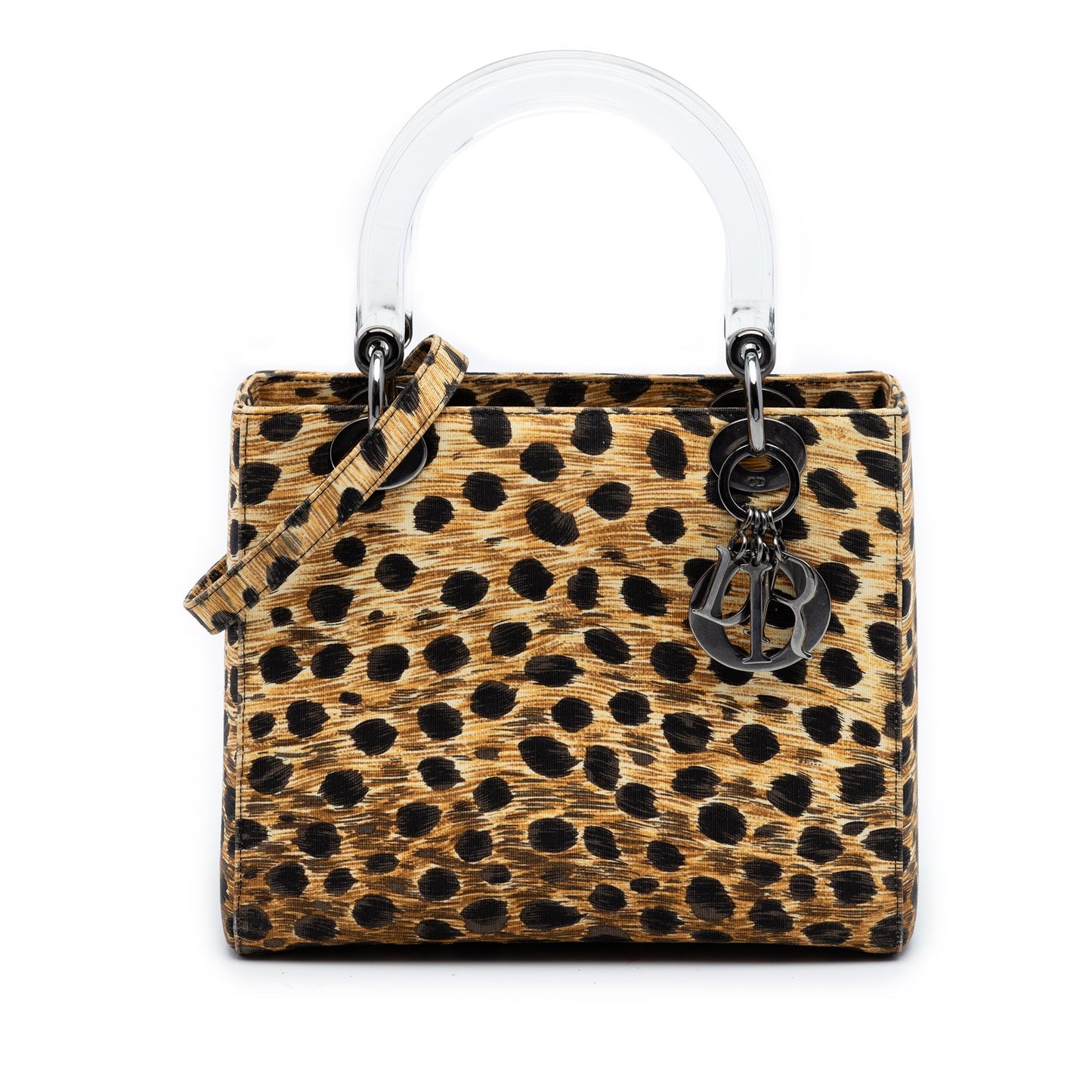 Dior Medium Canvas Leopard Print Lady Dior