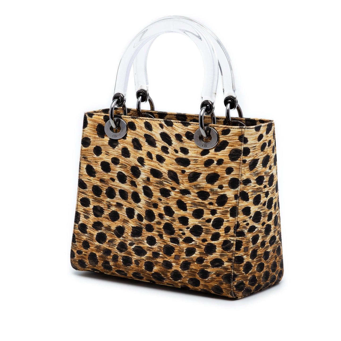 Dior Medium Canvas Leopard Print Lady Dior