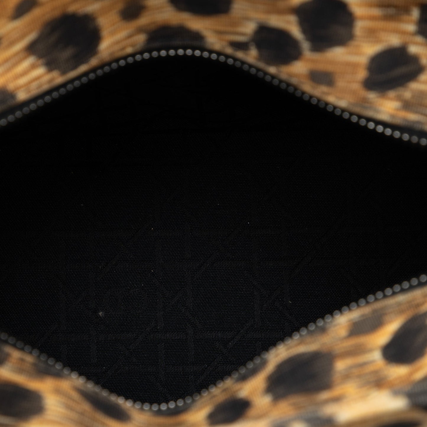 Medium Canvas Leopard Print Lady Dior