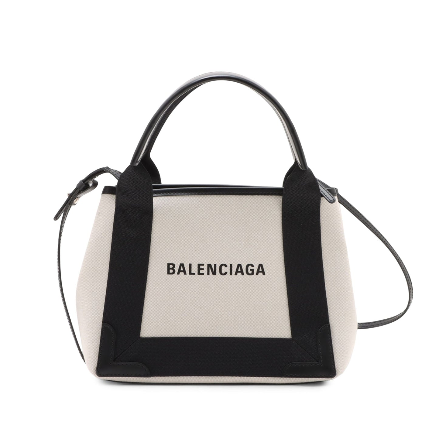 Balenciaga Canvas Navy Cabas XS