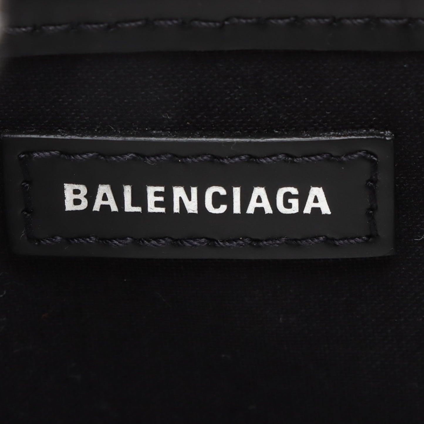 Balenciaga Canvas Navy Cabas XS