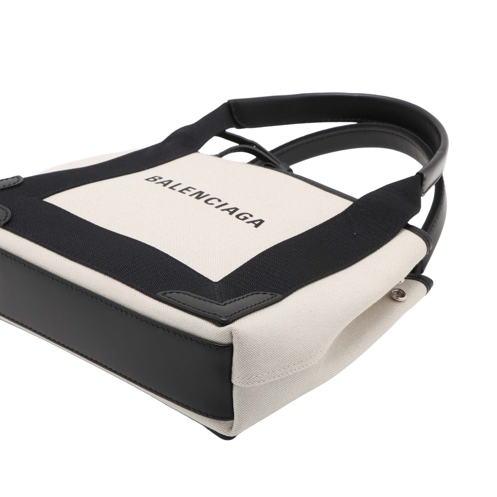 Balenciaga Canvas Navy Cabas XS