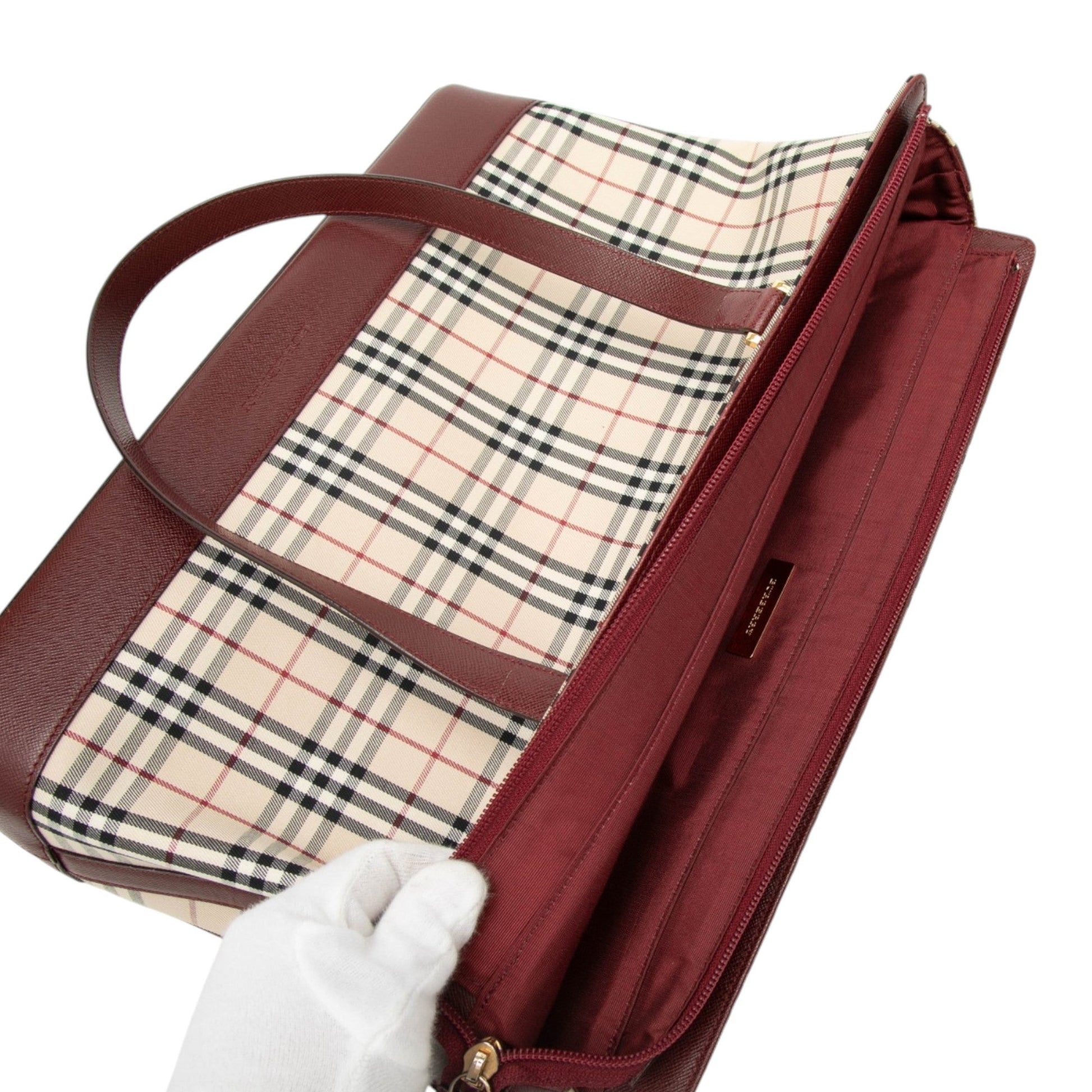 Burberry House Check Canvas Tote