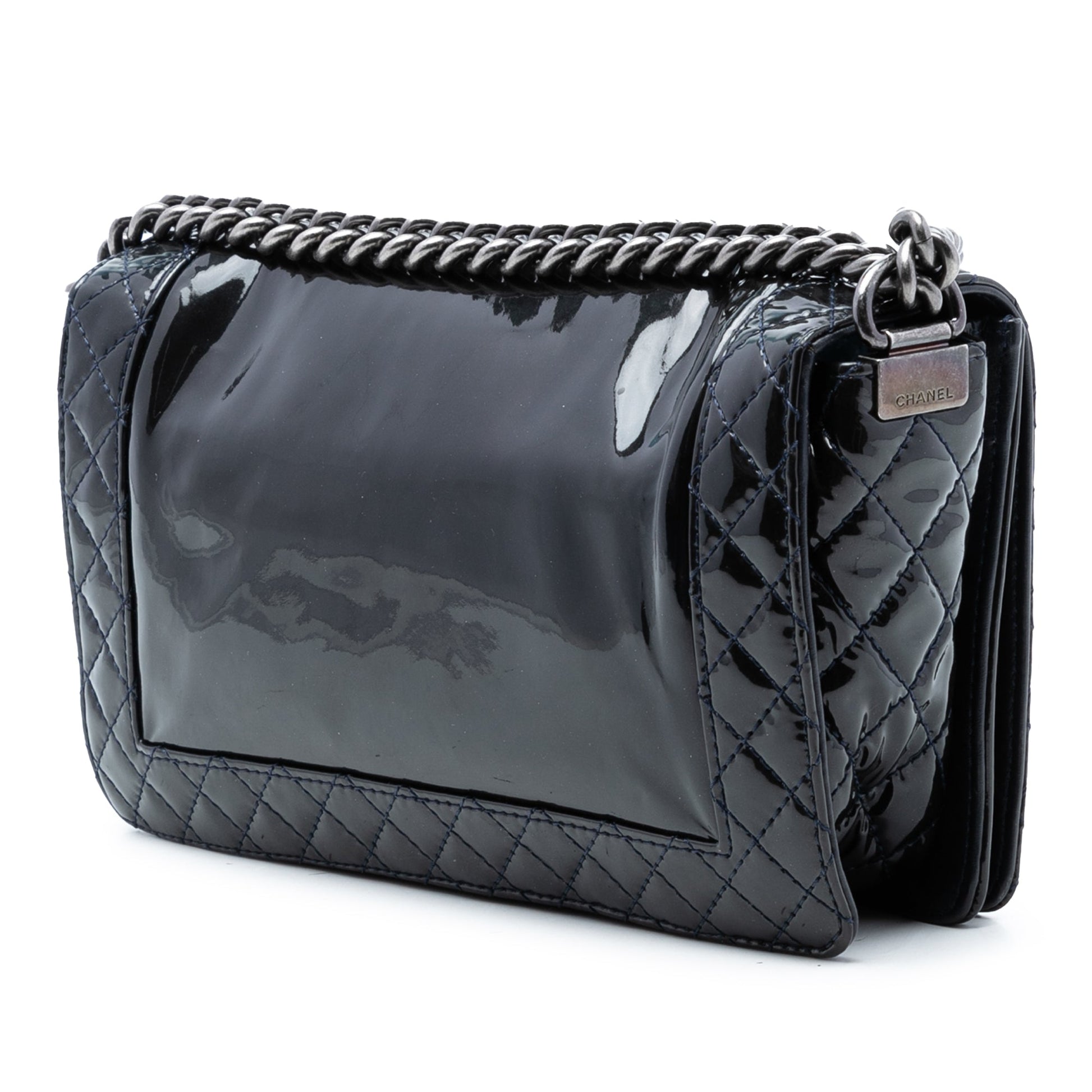 Medium Patent Boy Reverso Flap