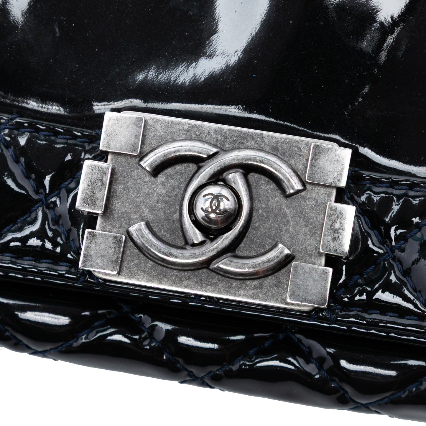 Medium Patent Boy Reverso Flap