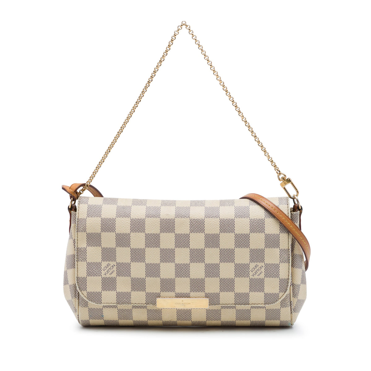 Louis Vuitton Damier Azur Favorite MM — White