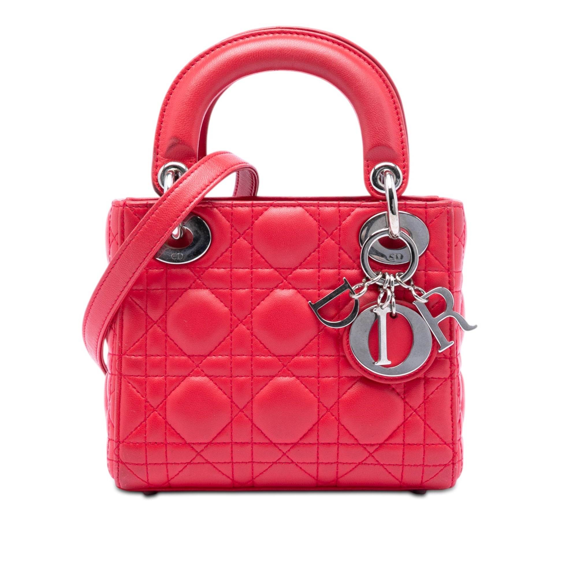 Dior Mini Lambskin Cannage Lady Dior