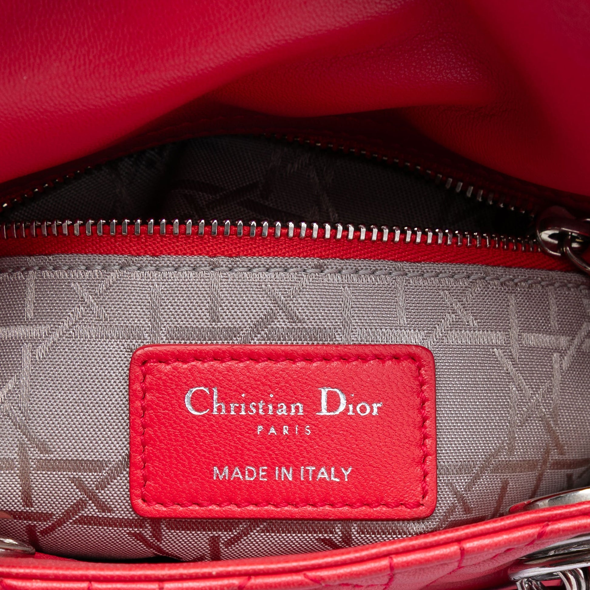 Dior Mini Lambskin Cannage Lady Dior