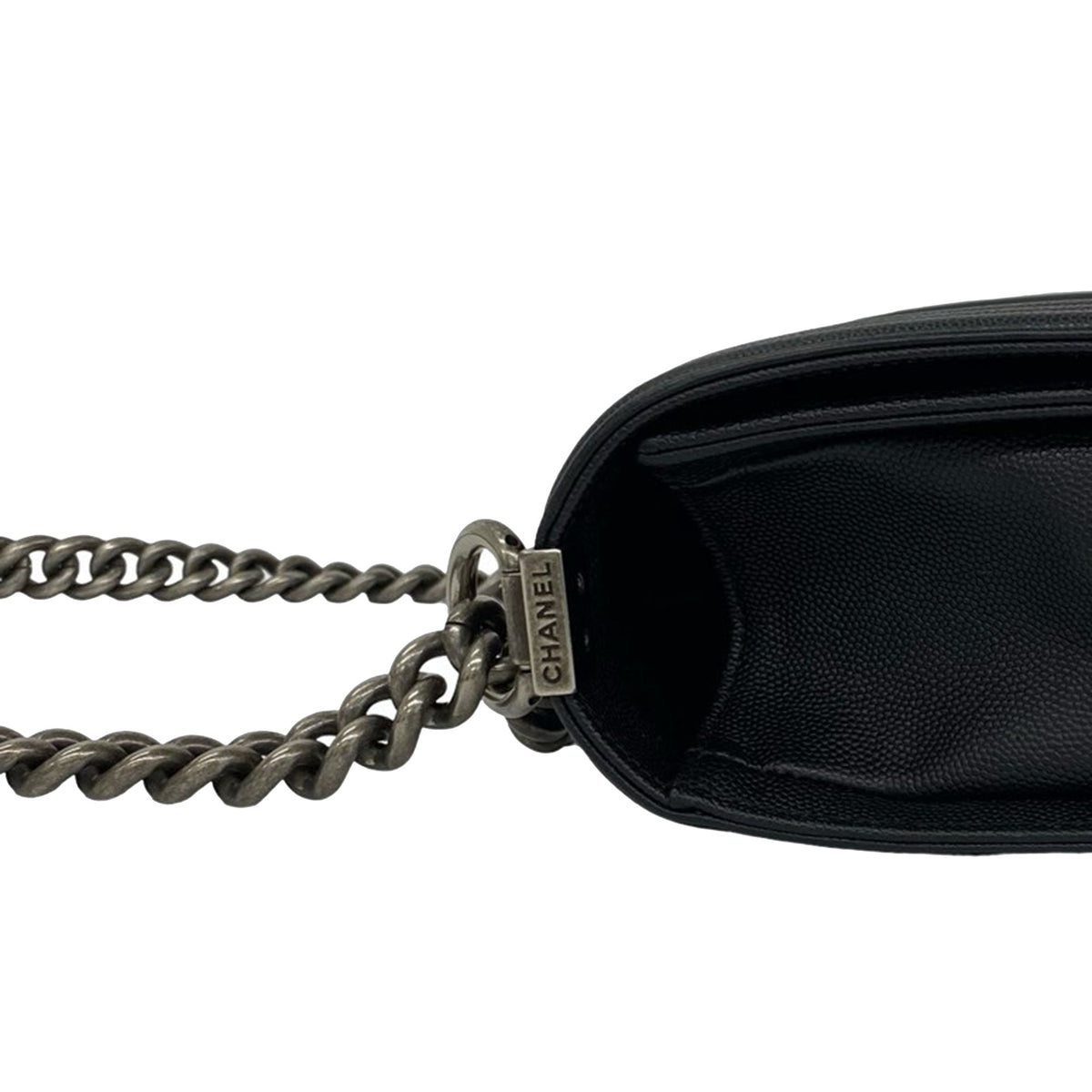 Chanel Old Medium Quilted Caviar Boy Flap