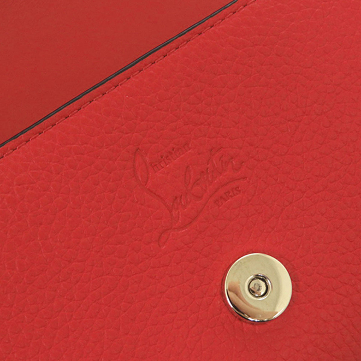 Christian Louboutin Grained Calfskin By My Side Wallet on Chain
