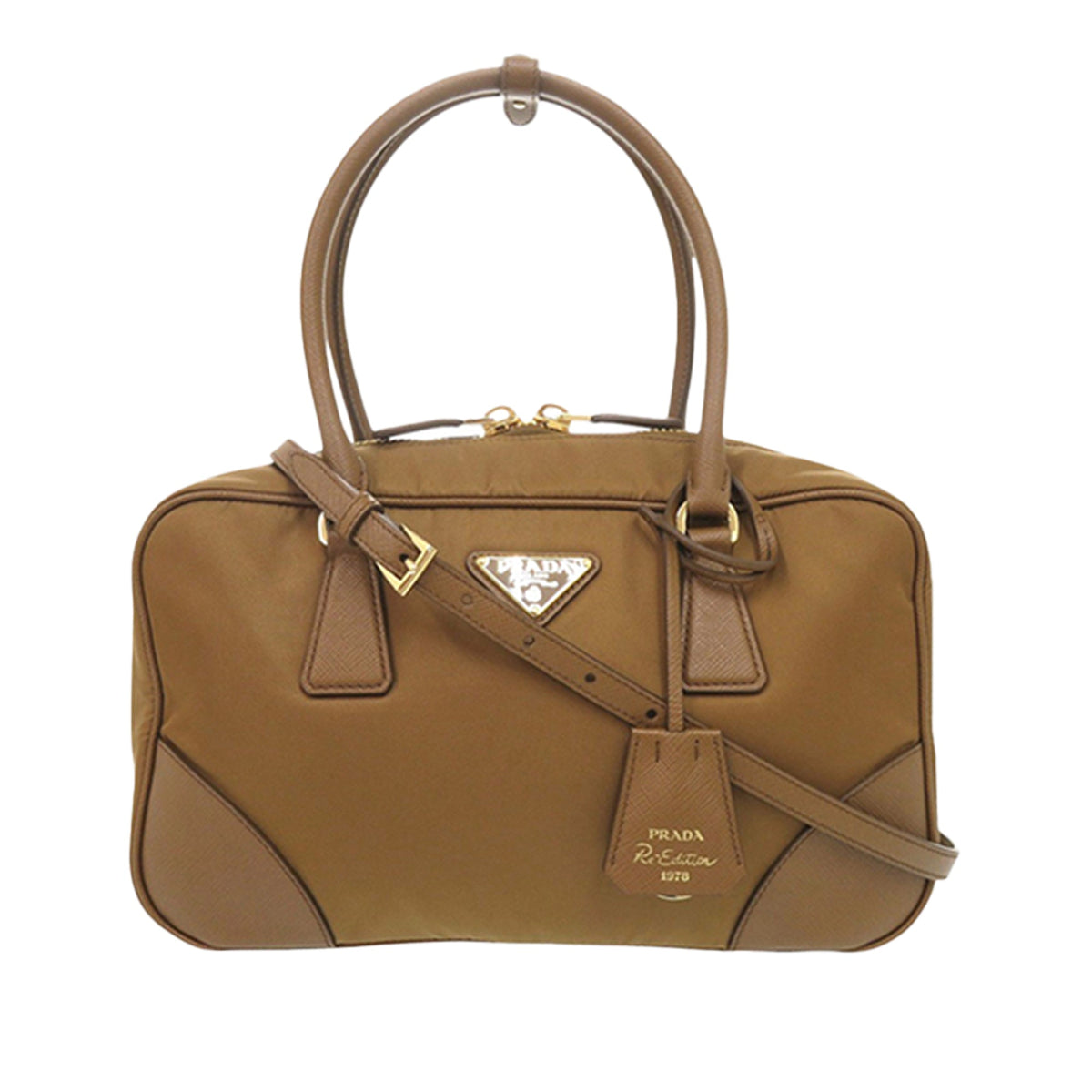 Prada Medium Saffiano Trimmed Re Nylon Re Edition 1978 Satchel