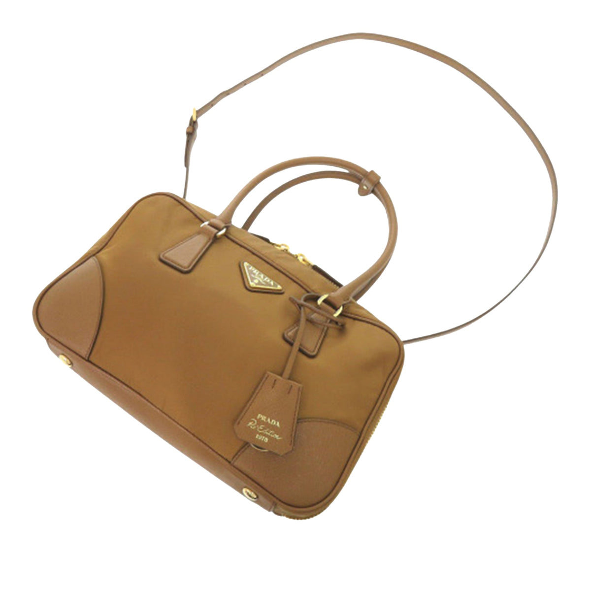 Prada Medium Saffiano Trimmed Re Nylon Re Edition 1978 Satchel
