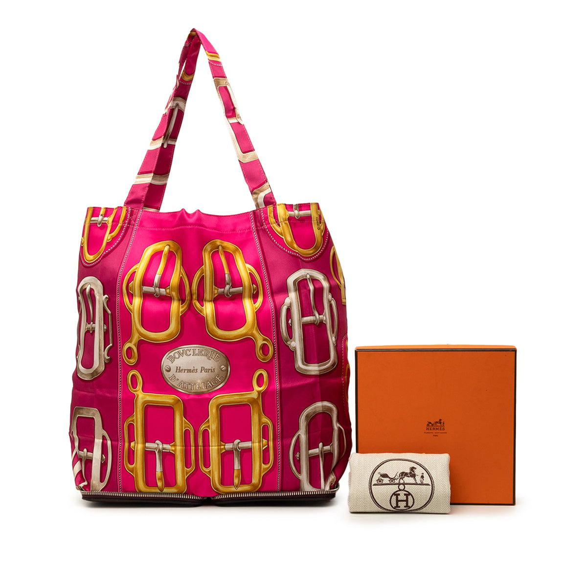 Hermès Bouclerie D Attelage Silky Pop Tote