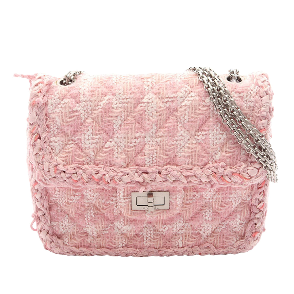 Chanel Mini Tweed 2.55 Flap — Pink