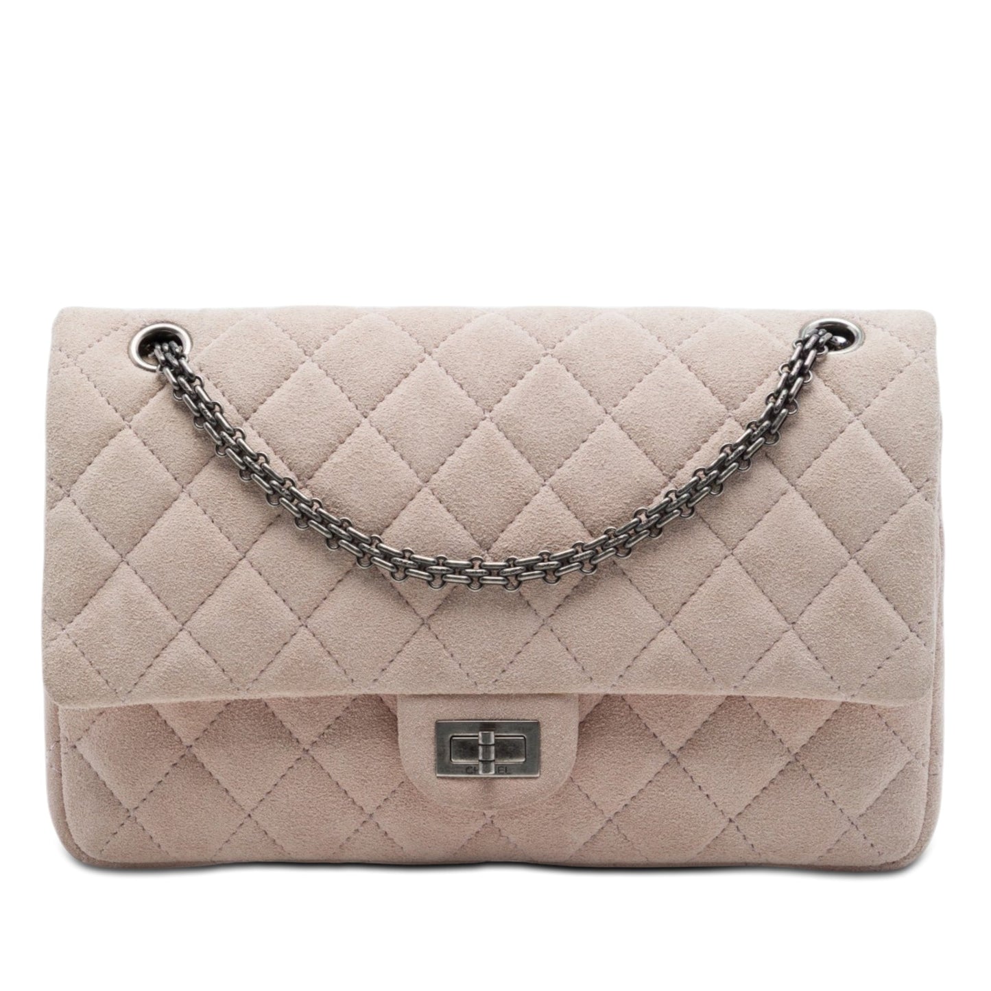 Chanel Quilted Suede Reissue 2.55 Double Flap 226