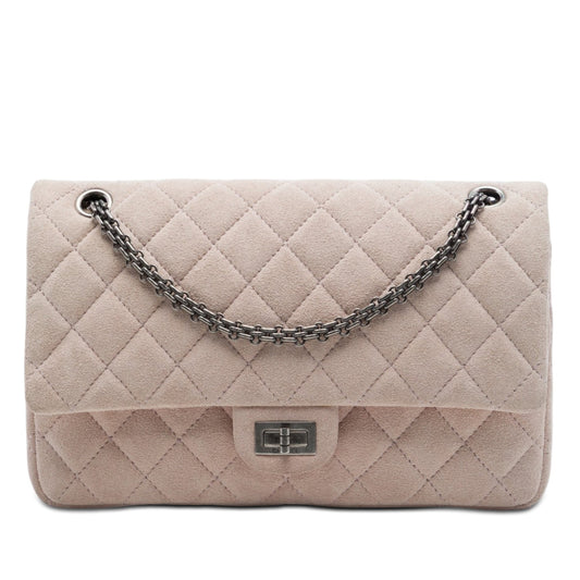 Chanel Quilted Suede Reissue 2.55 Double Flap 226