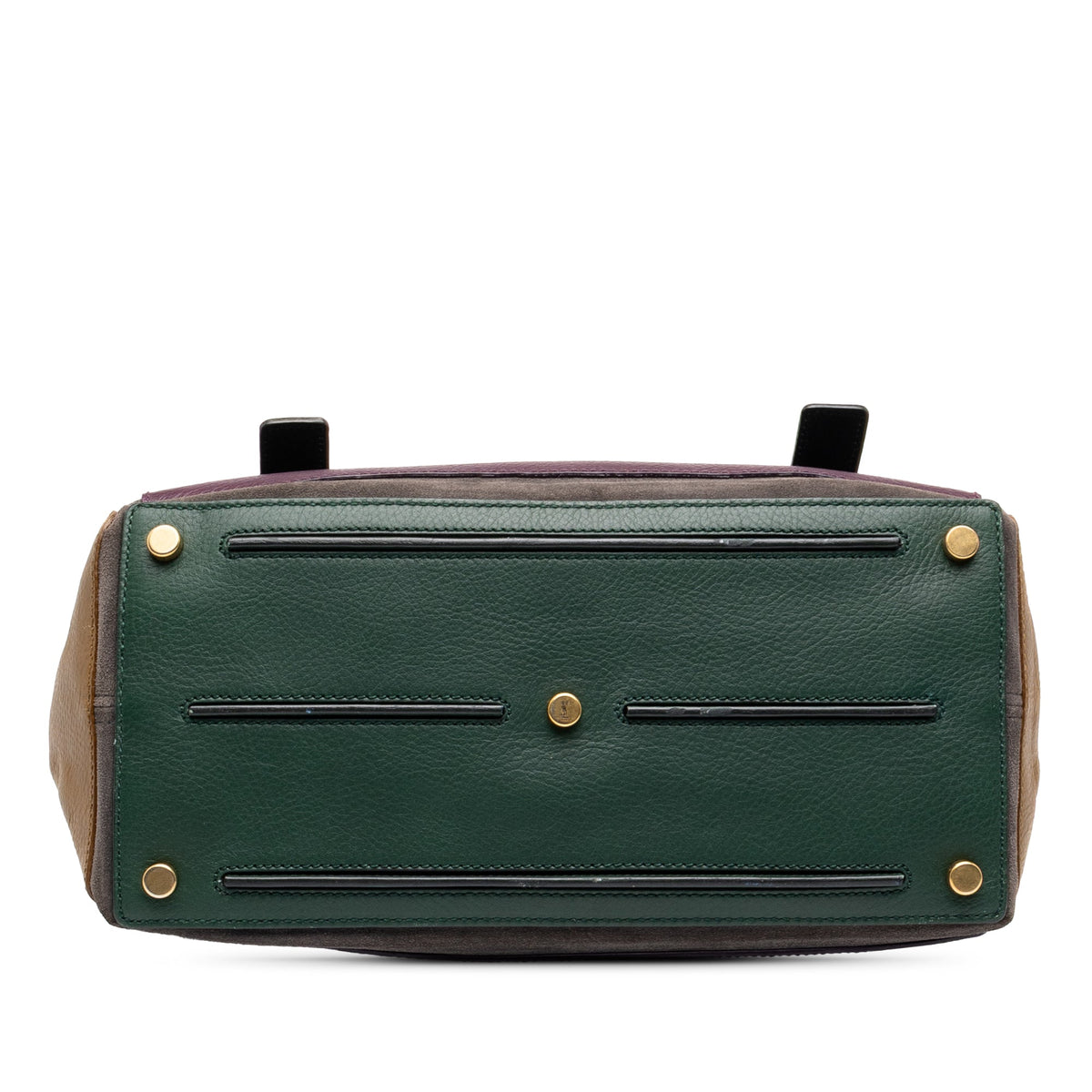 Saint Laurent Tricolor Muse Two Handbag — Purple