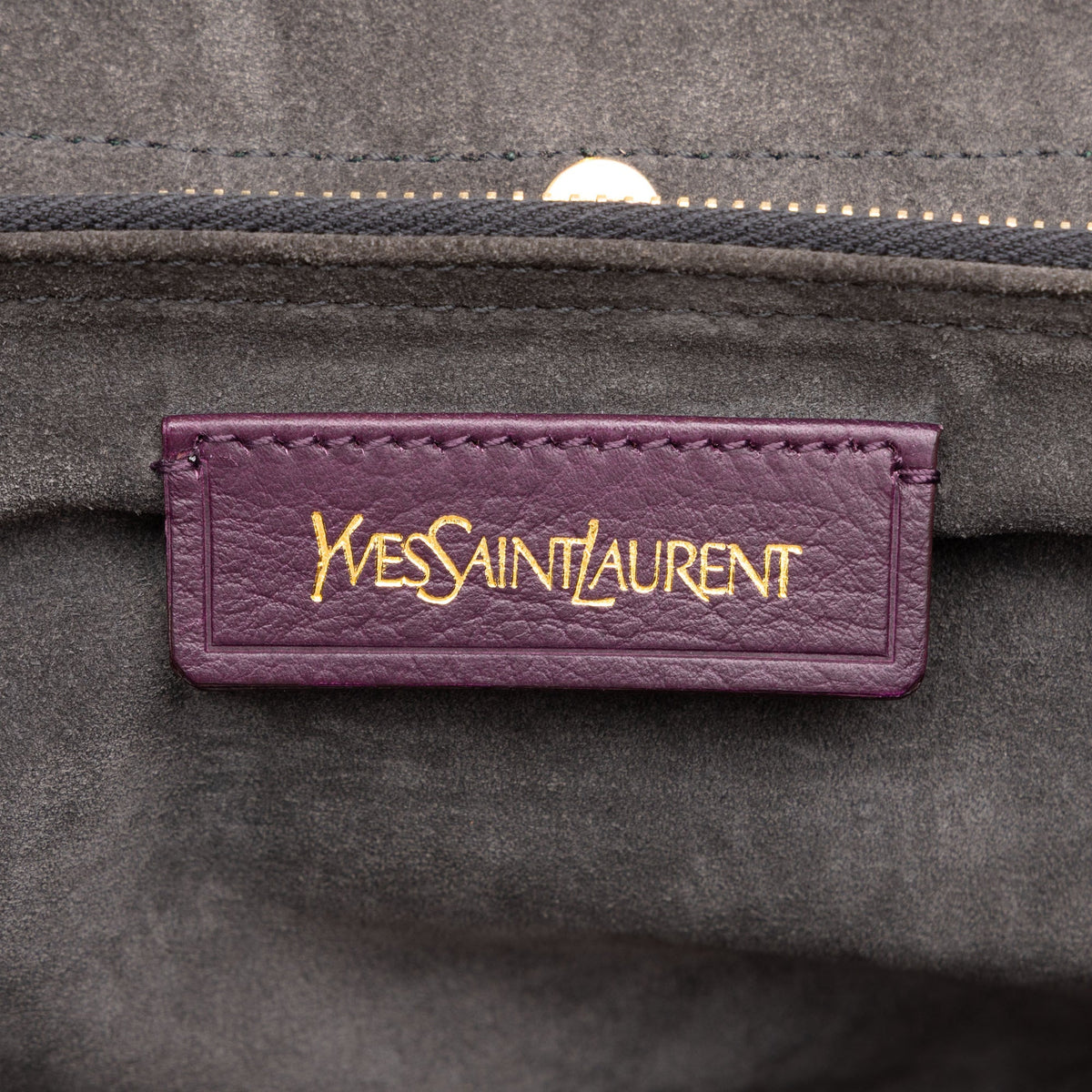 Saint Laurent Tricolor Muse Two Handbag — Purple