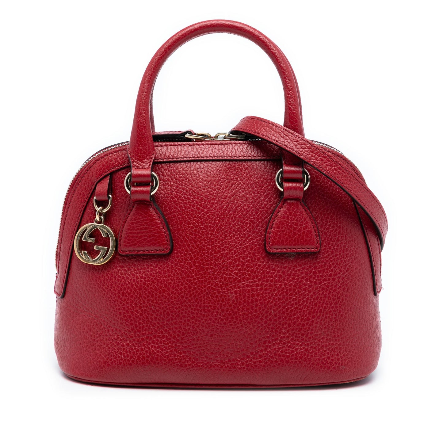 Mini Leather GG Charm Dome Satchel