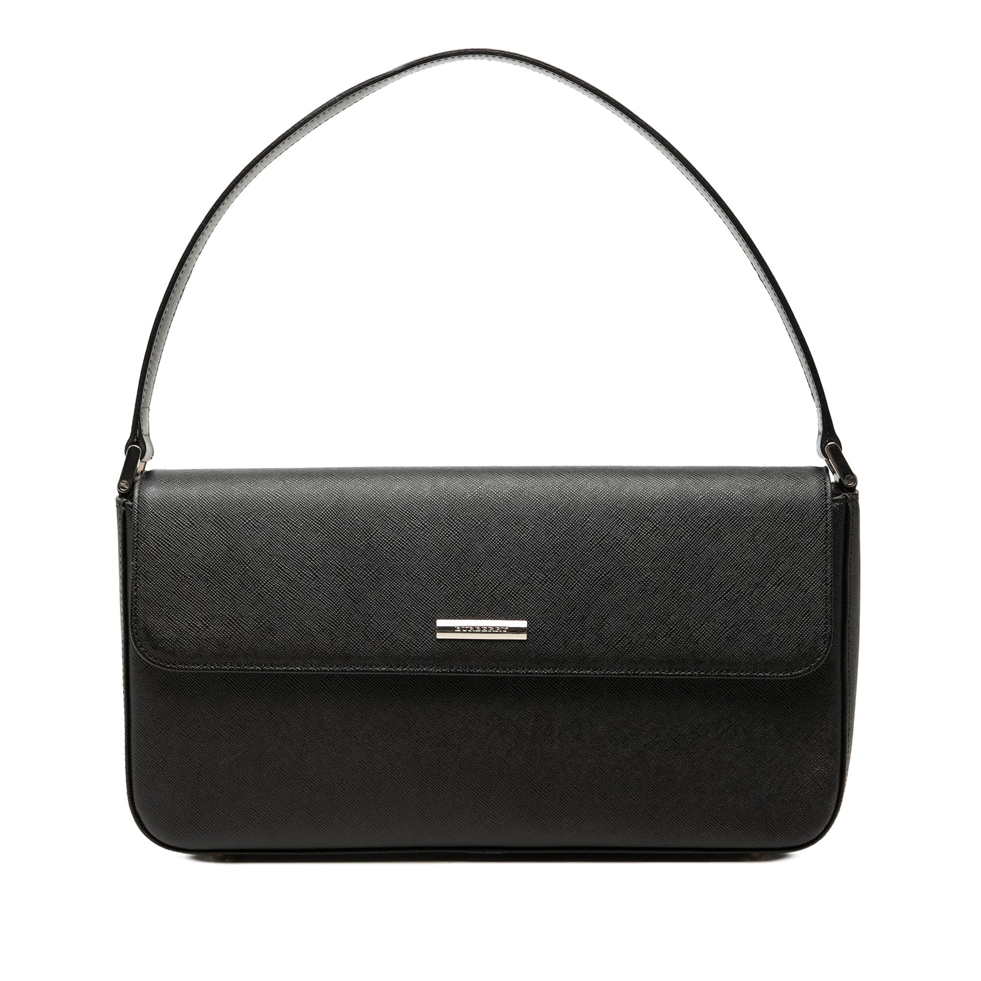 Burberry Leather Flap Shoulder Bag