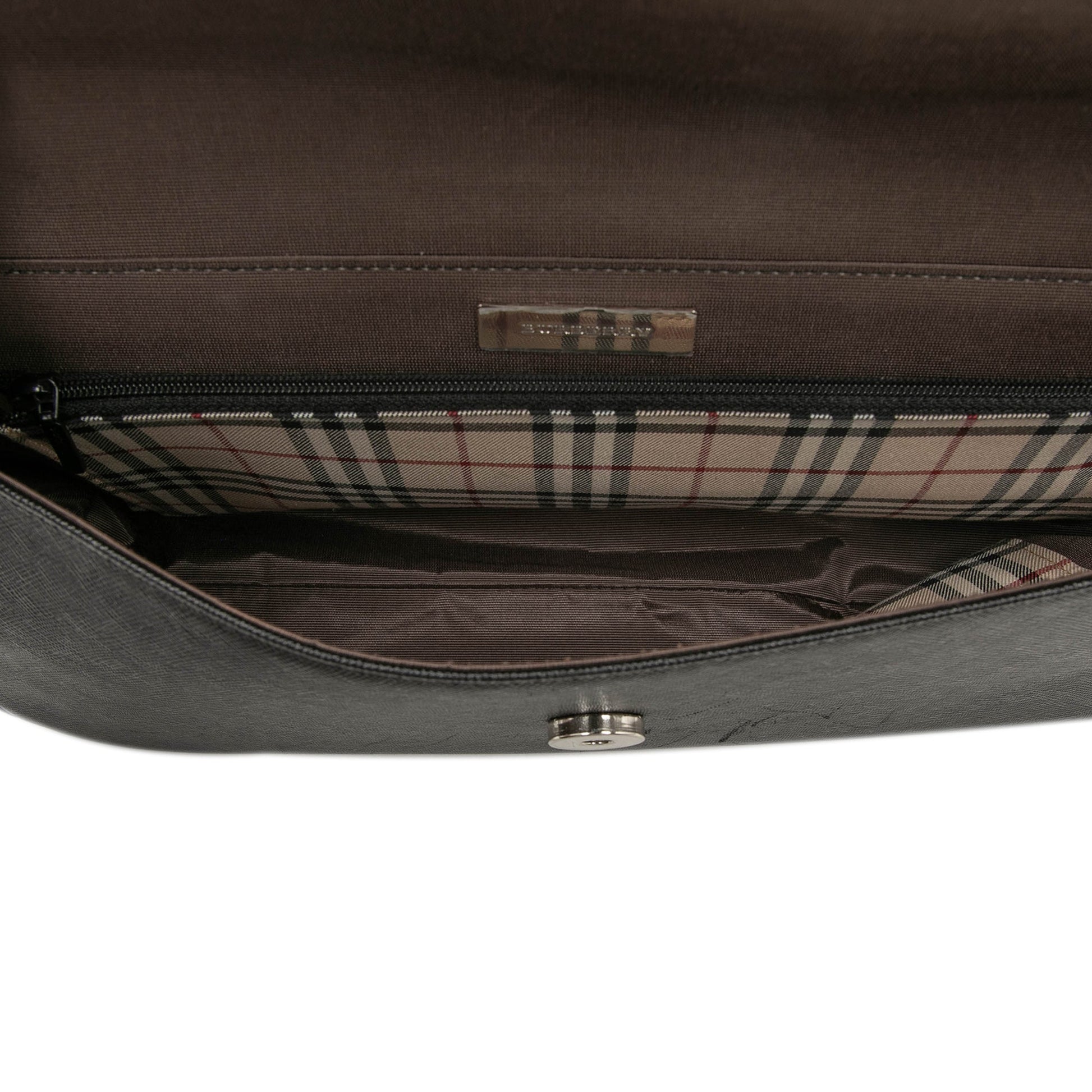 Burberry Leather Flap Shoulder Bag