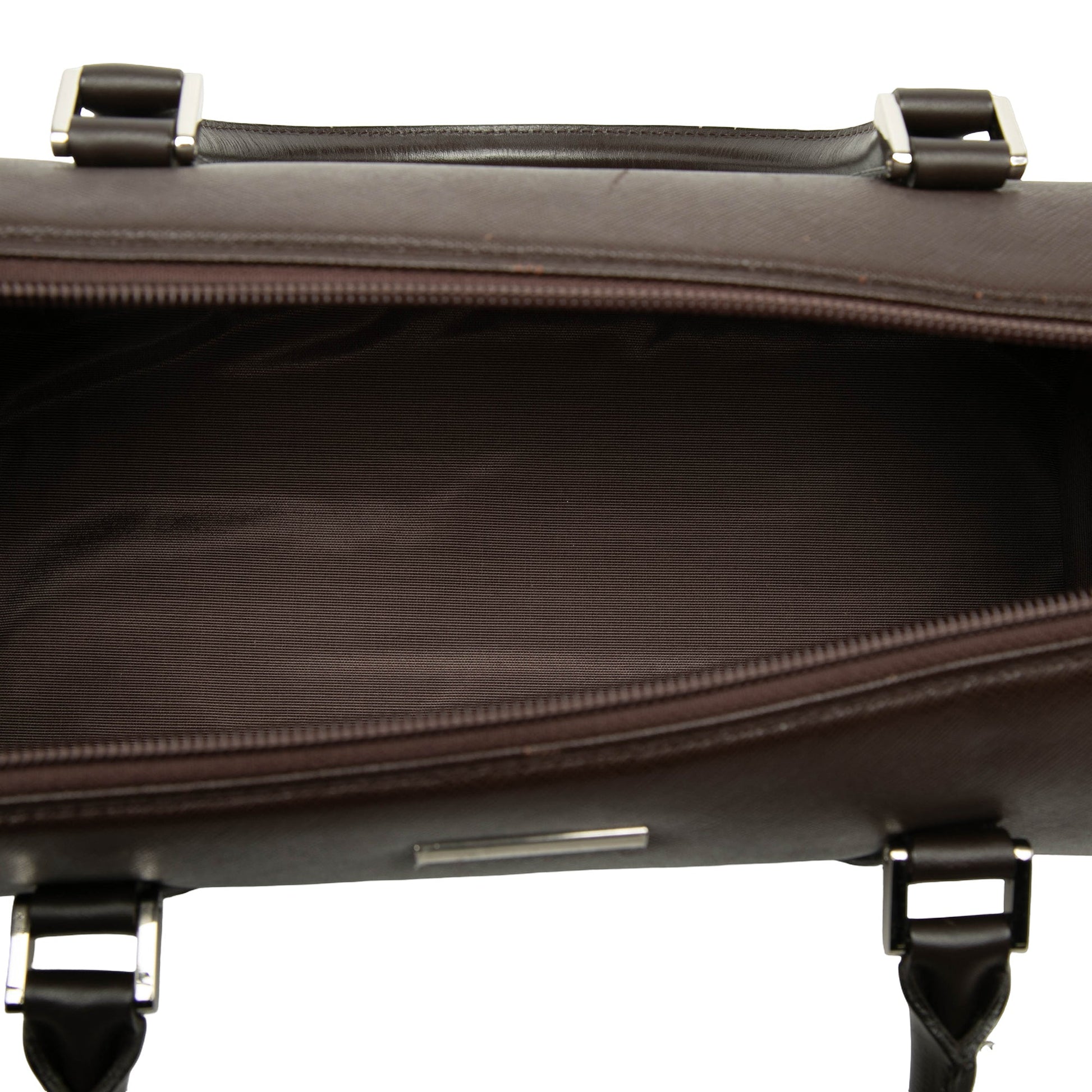Burberry Leather Boston Bag