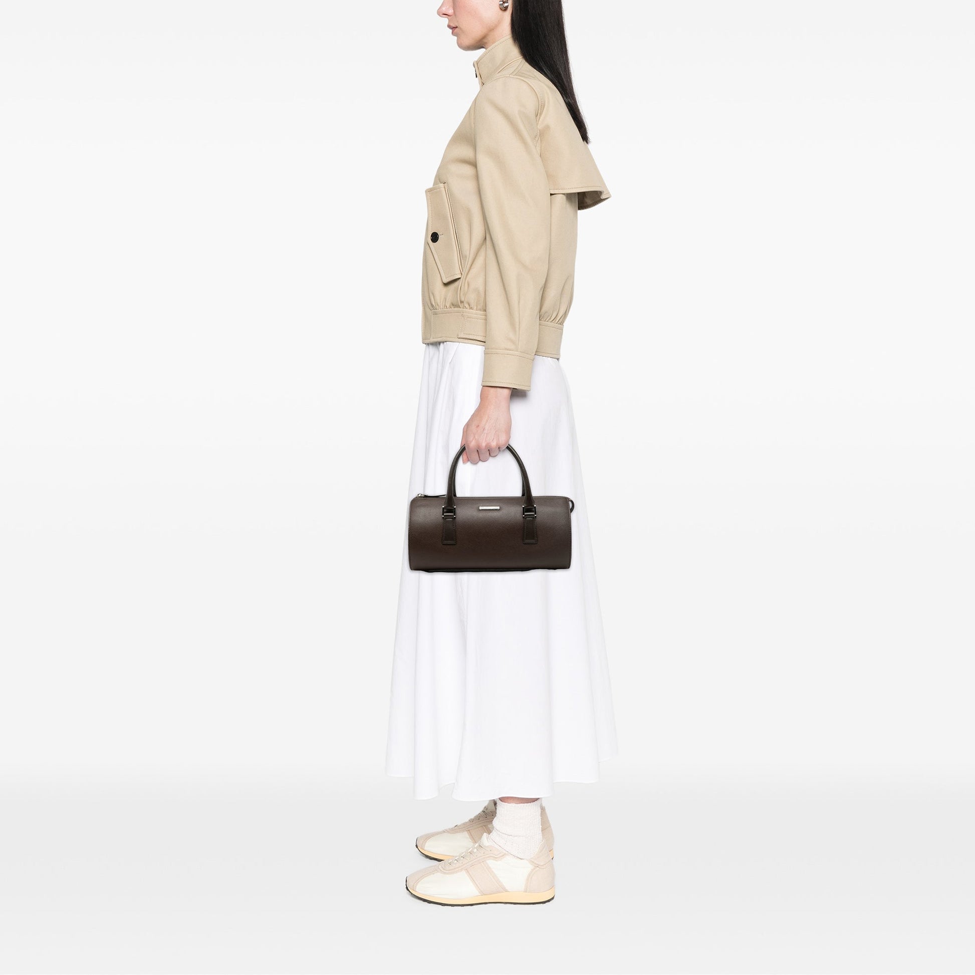 Burberry Leather Boston Bag